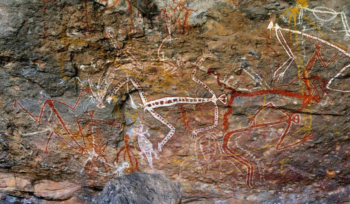 Aboriginal rock art at Nourlangie in Kakadu National Park, Northern Territory